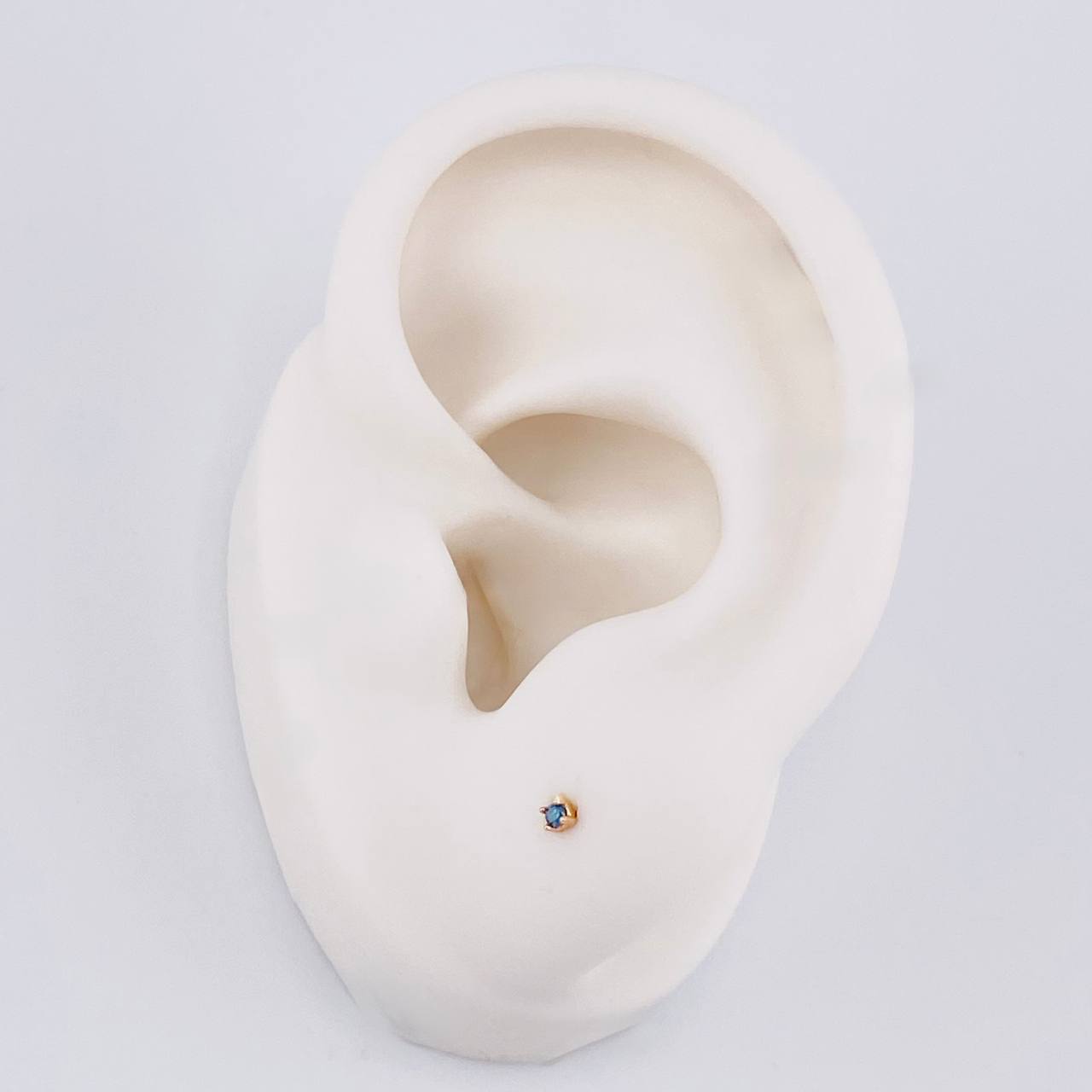 Topos Unico Cuatro Garras Diamante 2 Pts 0.2 g / 1.6 mm Oro Rosa 18K