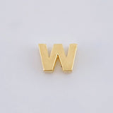 Herraje Letra W 0.35 g / 0.8 cm Oro Amarillo 18K