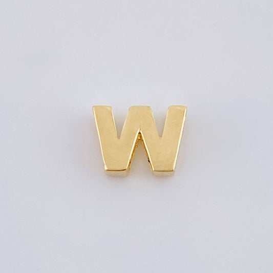 Herraje Letra W 0.4 g / 0.8 cm Oro Amarillo 18K