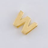 Herraje Letra W 0.4 g / 0.6 cm Oro Amarillo 18K