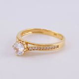 Anillo Solitario Corazón 2.5 g / T6 1/2 Oro Amarillo 18K