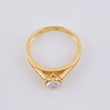 Anillo Solitario Corazón 2.5 g / T6 1/2 Oro Amarillo 18K