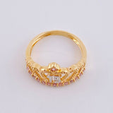 Anillo 15´S 3.5 g / T7 1/4 Dos Oros Amarillo Blanco 18K