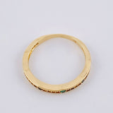 Anillo Carril Burbujas 1.8 g / T6 1/4 Oro Amarillo 18K