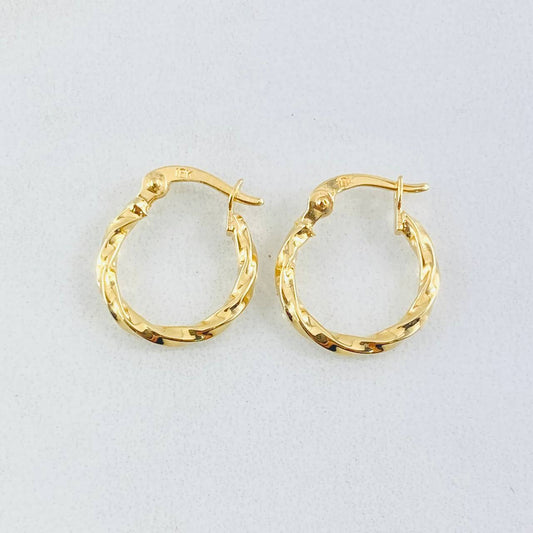 Candongas Kary 0.85gr / 1.5cm / Oro Amarillo 18K