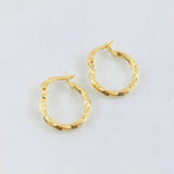 Candongas Kari 0.8gr / 1.5cm / Oro Amarillo 18K *