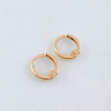 Candongas Kona 0.55gr / 0.9cm / Oro Rosa 18K