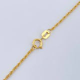 Set Cadena y Dije Lazo + Cruz 1.5gr / 45cm / Oro Amarillo 18K (Oferta) $