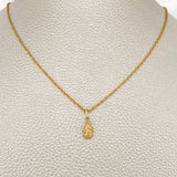 Set Cadena y Dije Lazo + Virgen Guadalupe 1.35gr / 50.3cm / Oro Amarillo 18K (Oferta) $