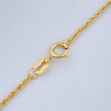 Set Cadena y Dije Lazo + Cruz Anj 1.35gr / 50cm / Oro Amarillo 18K (Oferta) $