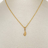 Set Cadena y Dije Lazo + Ala 1.35gr / 40.3cm / Oro Amarillo 18K (Oferta) $