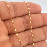 Set Cadena y Dije Flor Espejo + Virgen Milagrosa 1.55gr / 45cm / Oro Amarillo 18K (Oferta) $