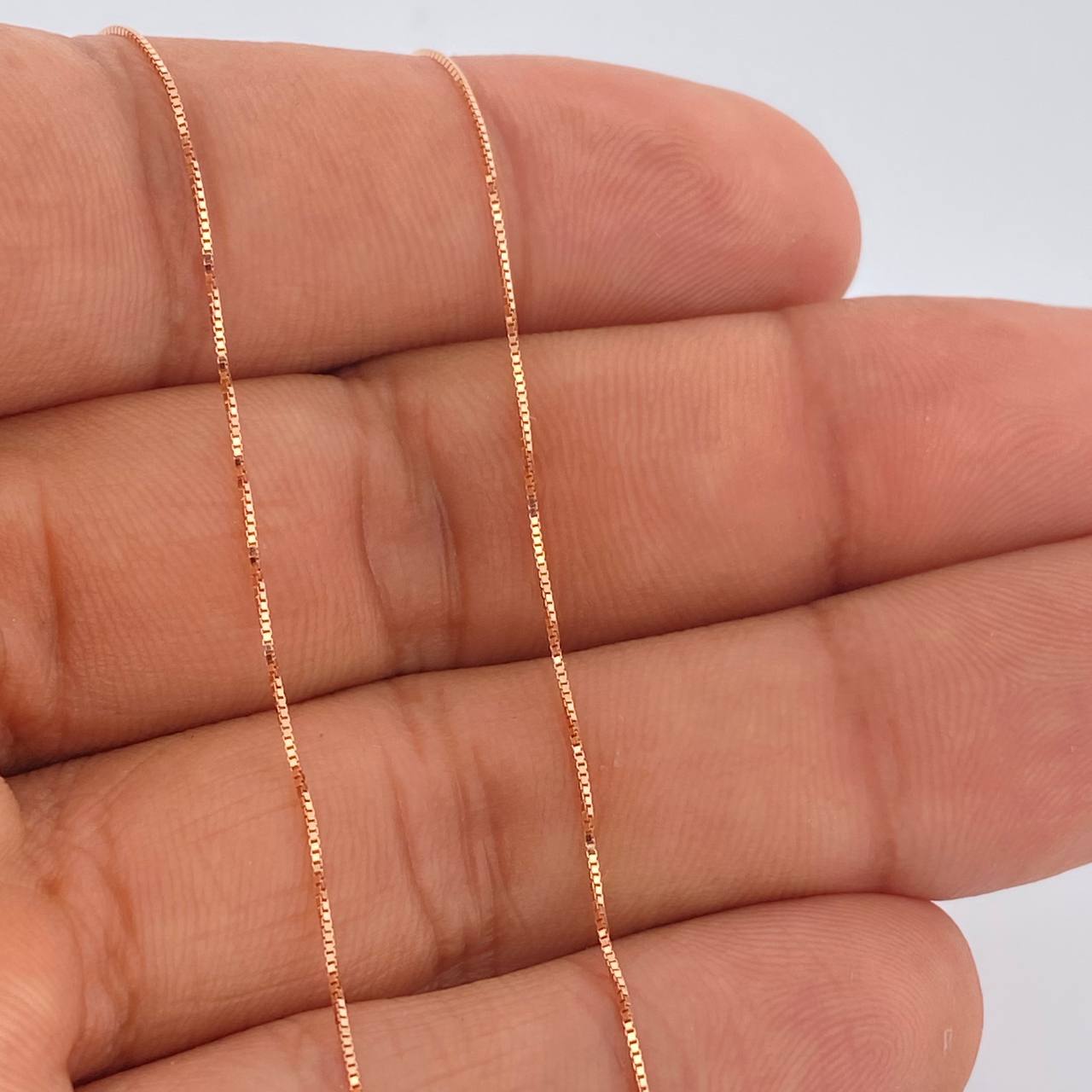 Set Cadena y Dije Veneciana + San Benito 1.65gr / 45.4cm / Oro Rosa 18K (Oferta) $