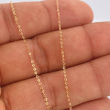 Set Cadena y Dije Aro Seguido + Cruz 1.35gr / 45.3cm / Oro Rosa 18K (Oferta) $