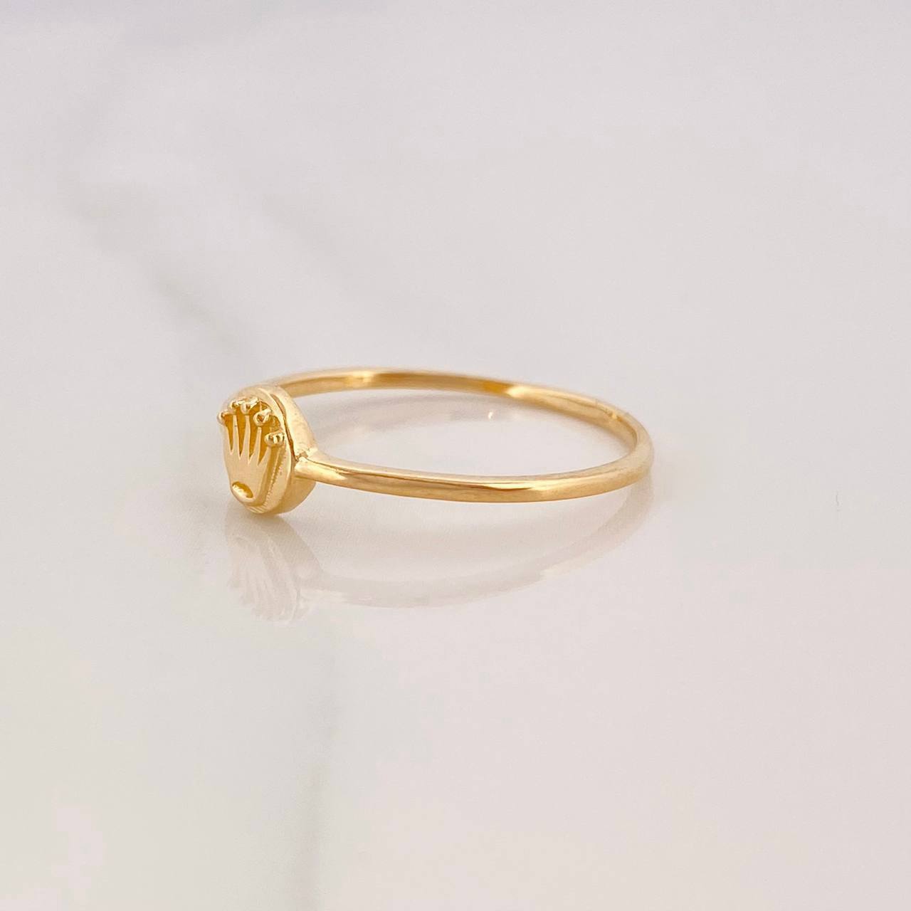 Anillo Corona 1.25g / T7 3/4 Oro Amarillo 18K