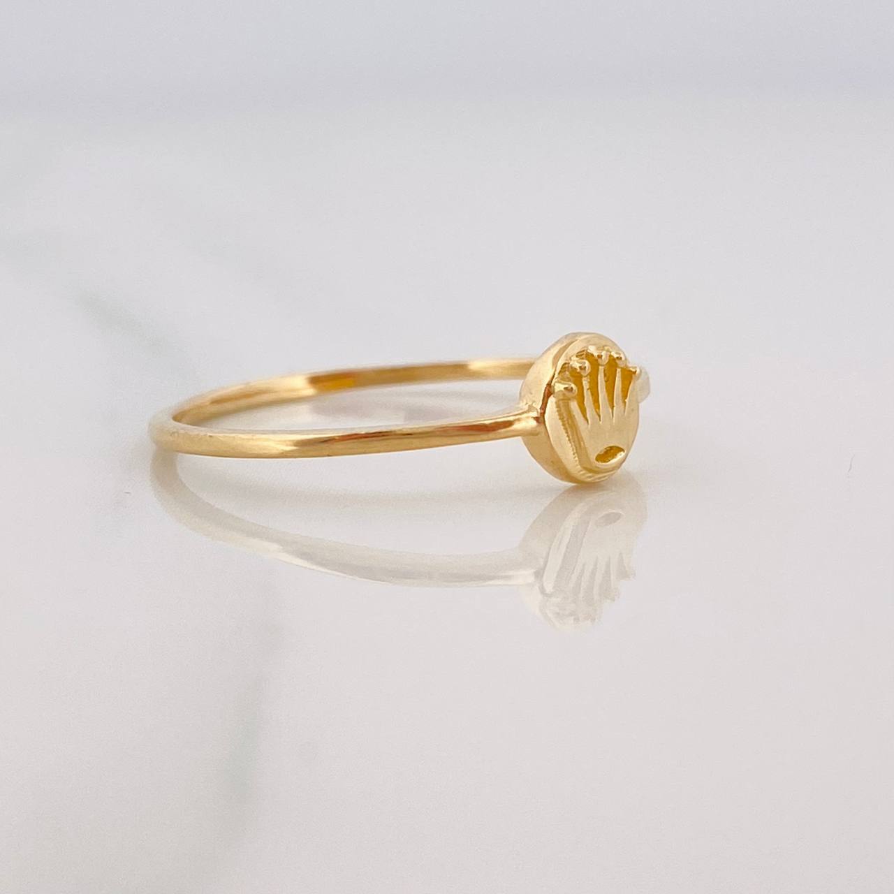 Anillo Corona 1.25g / T7 3/4 Oro Amarillo 18K