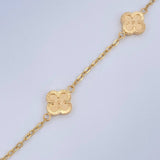 Pulso Trebol Aro Seguido 3.4gr / 19cm / Oro 18K $