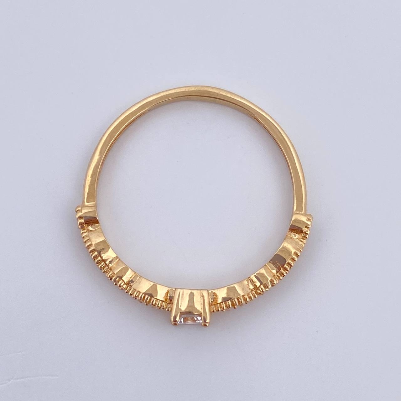 Anillo Solitario Churumbela 1.6gr / T6 3/4 / Oro 18K &