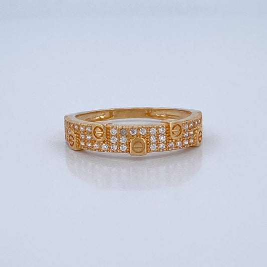 Anillo Tornillo 2.85gr / T7 3/4 / Oro 18K &