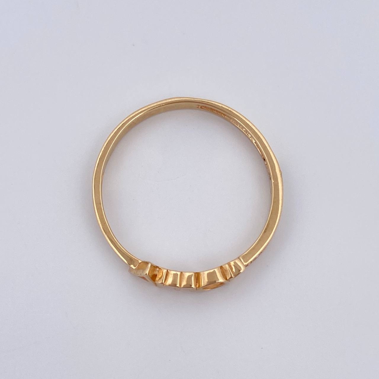 Anillo Amor 1.35gr / T6 1/4 / Oro 18K &