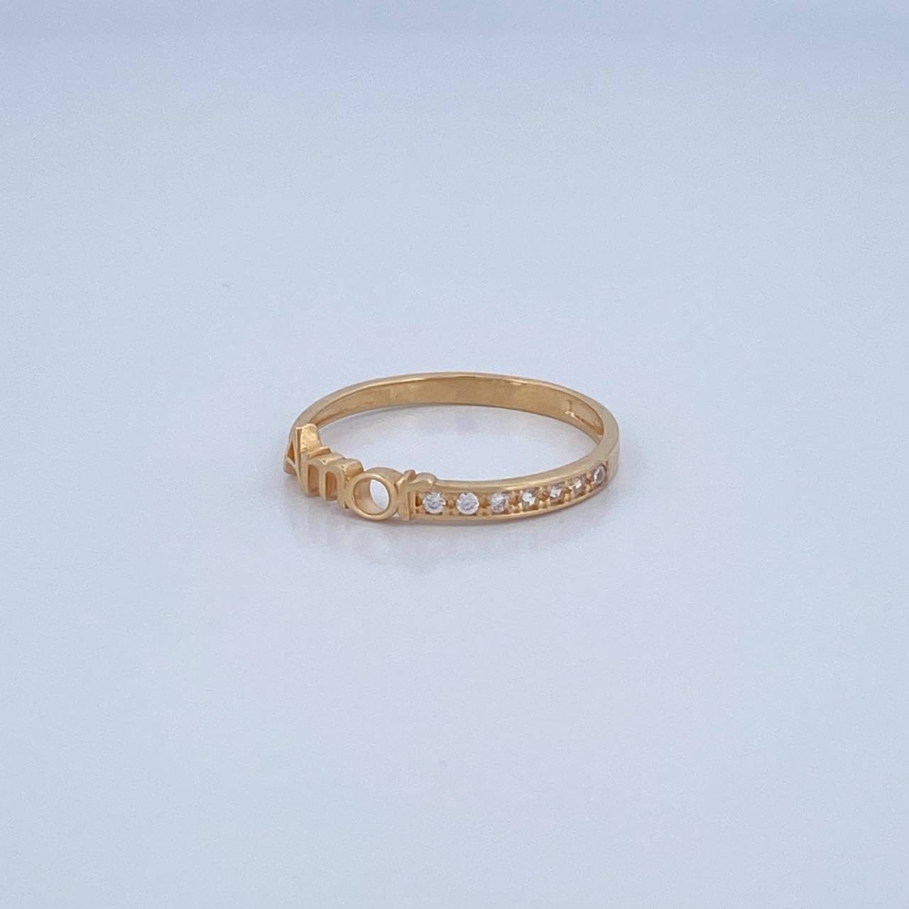 Anillo Amor 1.35gr / T6 1/4 / Oro 18K &