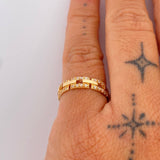Anillo Cajon 2.7gr / T6 / Oro 18K &
