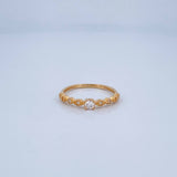 Anillo Solitario Churumbela 1.6gr / T7 1/4 / Oro 18K &