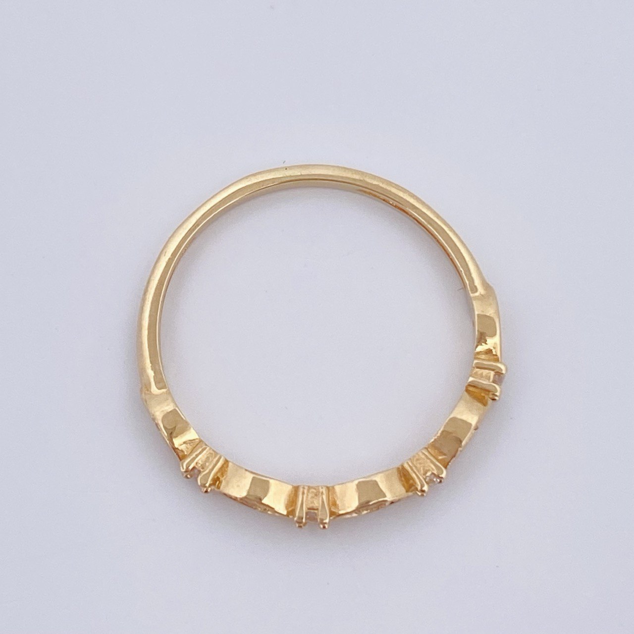Anillo Solitario Churumbela 1.35gr / T6 1/4 / Oro 18K &