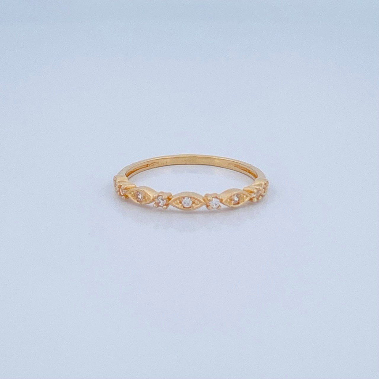 Anillo Solitario Churumbela 1.35gr / T6 1/4 / Oro 18K &