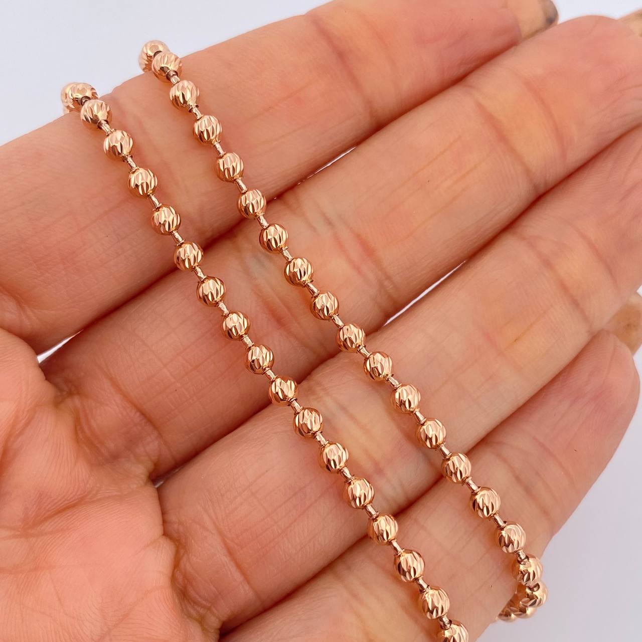 Cadena Militar 16.5gr / 61cm / Oro 18K $