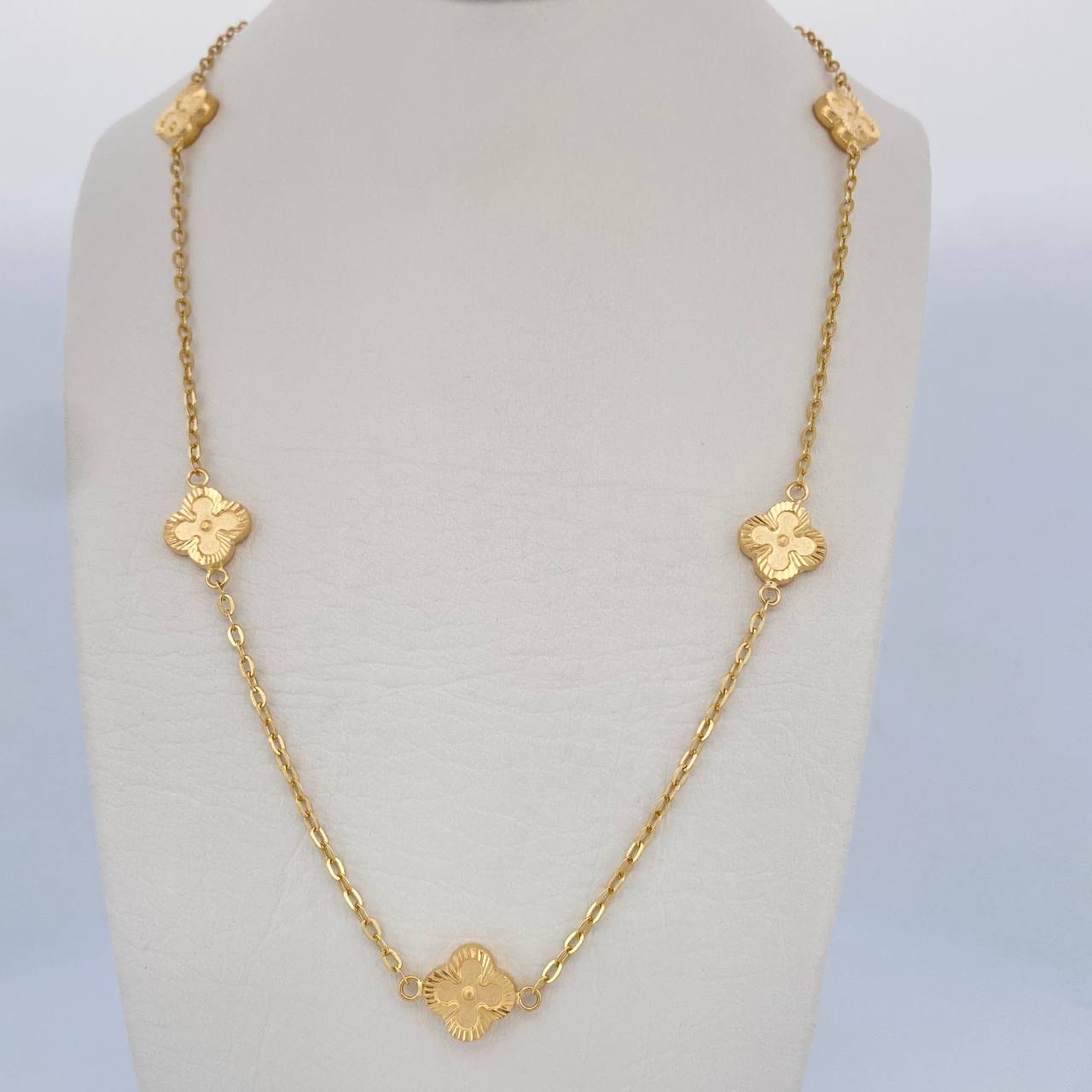 Cadena Aro Seguido Trebol 5.5gr / 45.7cm / Oro Amarillo 18K &