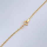 Cadena Trebol Aro Seguido 5.3gr / 45.5cm / Oro 18K $