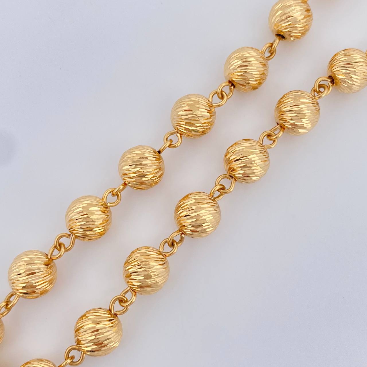 Rosario Virgen Del Carmen 48.1gr / 70.5cm / Oro 18K $