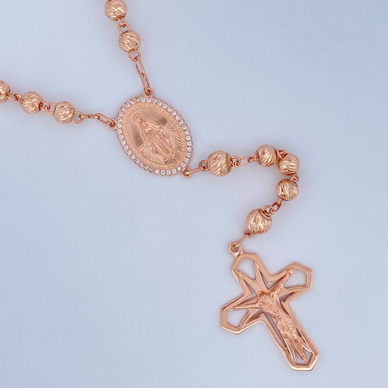 Rosario Virgen Milagrosa 25.65gr / 62cm / Oro 18K $
