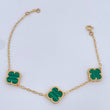 Pulso Trebol Aro Seguido 5.35gr / 20cm / Nac.Esp. Oro 18K $