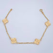 Pulso Trebol Aro Seguido 3.4gr / 19cm / Oro 18K $