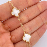 Pulso Trebol Aro Seguido 5.6gr / 20cm / Nac.Esp. Oro 18K $