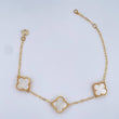 Pulso Trebol Aro Seguido 5.6gr / 20cm / Nac.Esp. Oro 18K $