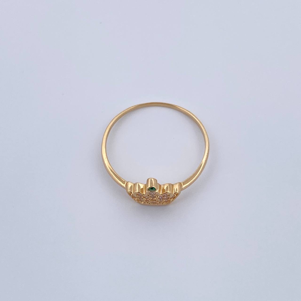 Anillo Corona Real 1.55gr / T7 / Oro 18K $