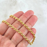 Cadena Lazo 8.25gr / 60cm / +3 Oro 18K