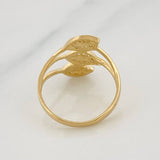 Anillo Hojas 2.4g / T5 3/4 Oro Amarillo 18K