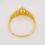 Anillo Tiara 2.1g / T6 1/2 Dos Oros Amarillo Blanco 18K