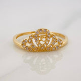 Anillo Corona 15´s 1.65g / T7 Oro Amarillo 18K