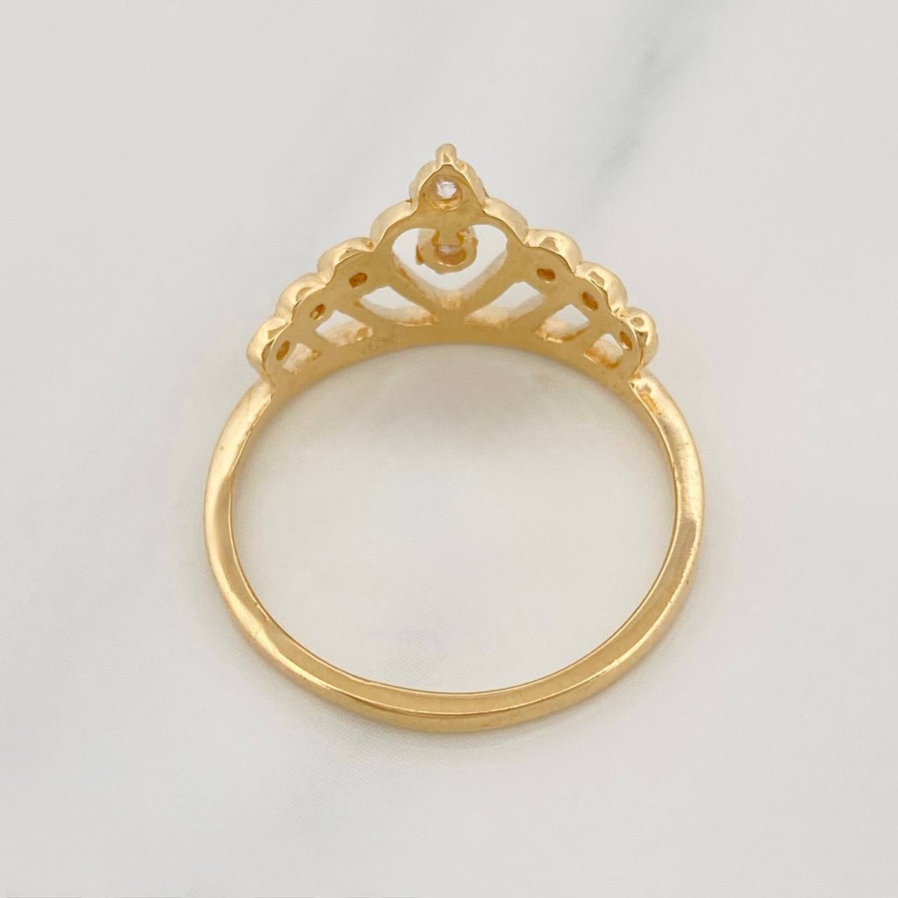 Anillo Corona 2.35g / T6 1/2 Oro Amarillo 18K