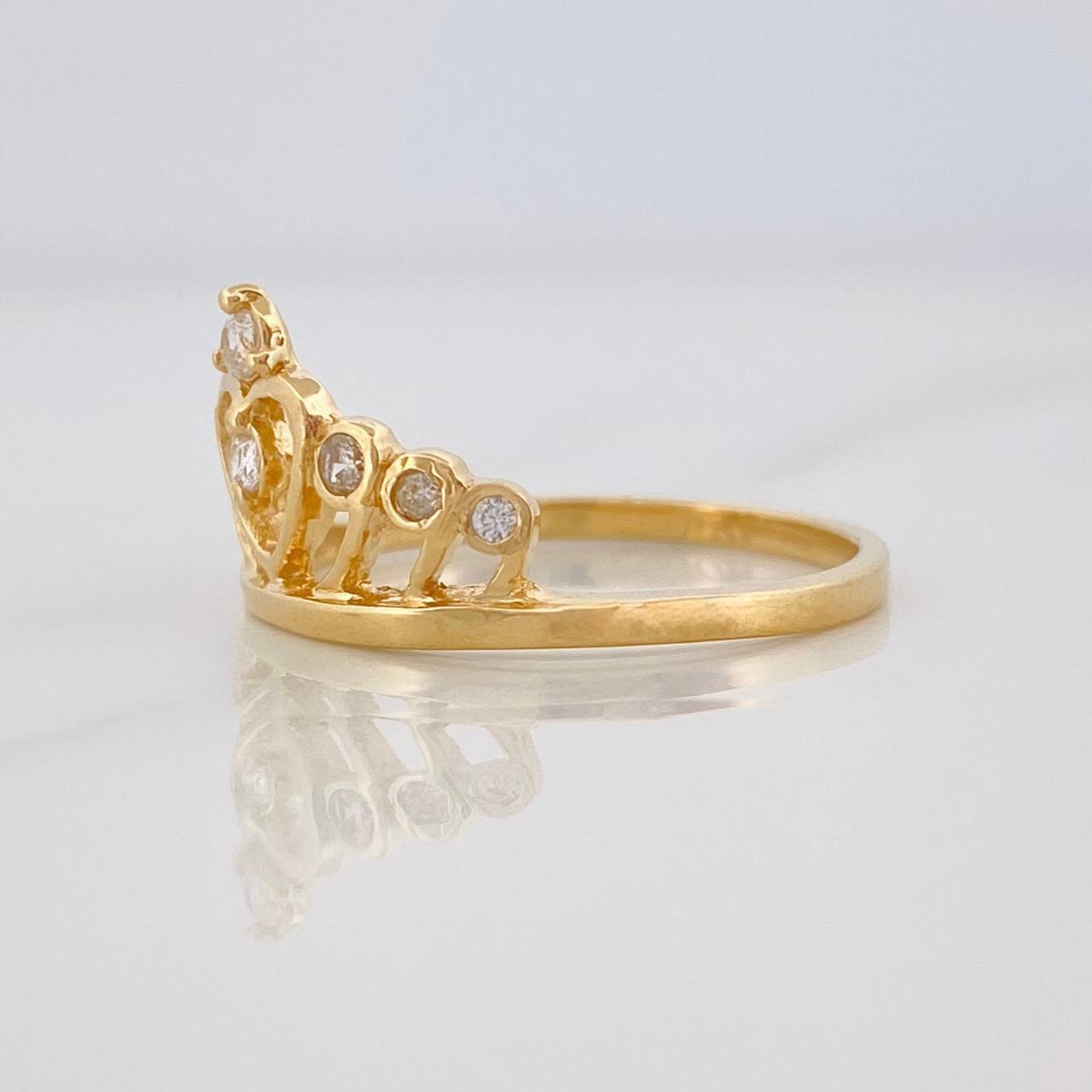 Anillo Corona 2.35g / T6 1/2 Oro Amarillo 18K