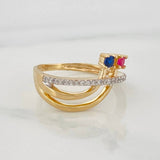 Anillo Pareja 2.6g / T6 Oro Amarillo 18K
