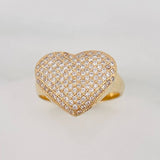 Anillo Corazon 5.8g / T7 Oro Amarillo 18K