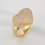Anillo Corazon 5.8g / T7 Oro Amarillo 18K