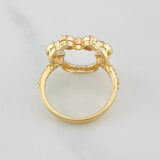Anillo Ratona 3.55g / T6 1/2 Dos Oros Amarillo Rosa 18K