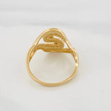 Anillo Olas Cruzadas 2.9g / T6 Oro Amarillo 18K